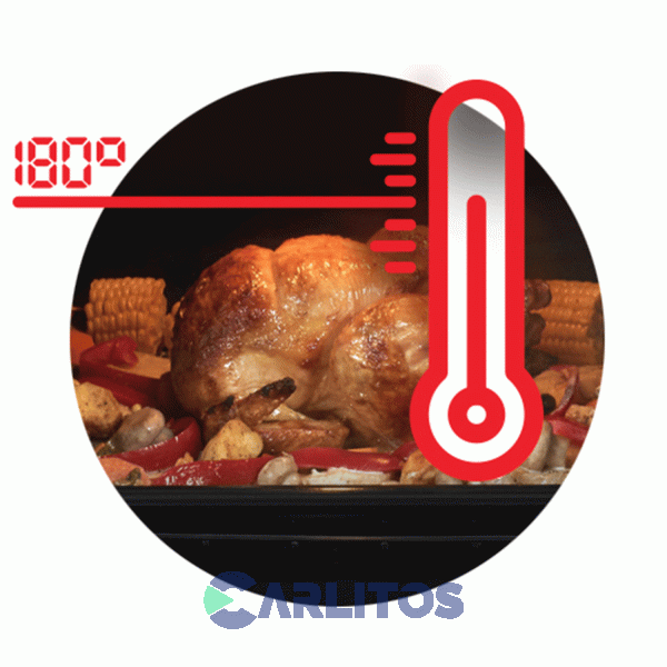 Horno A Gas Empotrable Con Grill Longvie 60 CM Grafito H1500g