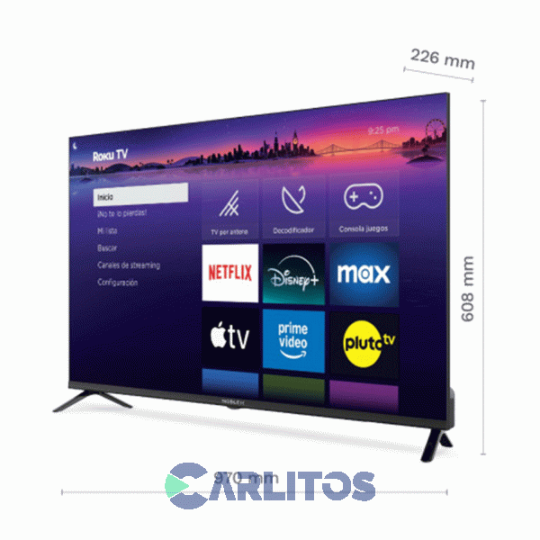 Smart Tv Led 43" Full Hd Con Roku Noblex Db43x3100