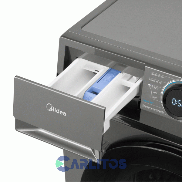 Lavarropa Carga Frontal Midea 6 KG - 1000 RPM Plata Mf100w60/t-a1