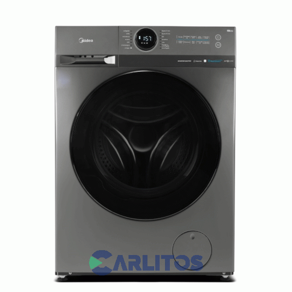 Lavarropa Carga Frontal Midea Inverter 8 KG - 1400 RPM Plata Mf200w80wb/t-a1