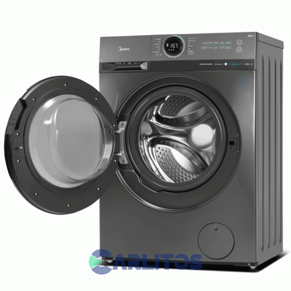 Lavarropa Carga Frontal Midea Inverter 8 KG - 1400 RPM Plata Mf200w80wb/t-a1