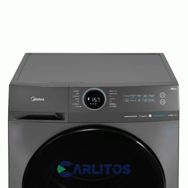 Lavarropa Carga Frontal Midea Inverter 8 KG - 1400 RPM Plata Mf200w80wb/t-a1