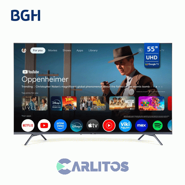 Smart TV Led 55" 4K Ultra HD Bgh Con Google TV B5524us6g