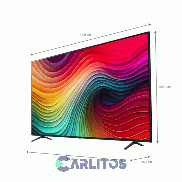 Smart TV Led 75" 4K Nano Cell LG 75nano80tsa