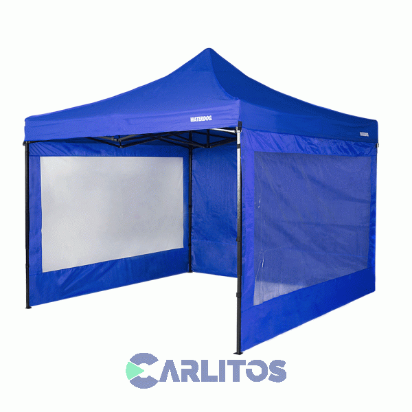 Gazebo Plegable Waterdog Con Paredes 3 X 3 X 3.20 Expo303bl Azul