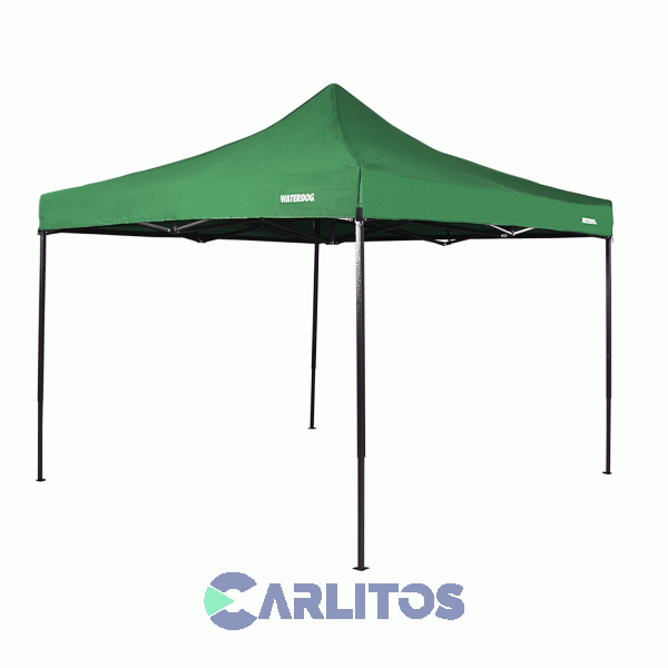 Gazebo Plegable Waterdog Con Paredes 3 X 3 X 3.20 Expo303gr Verde