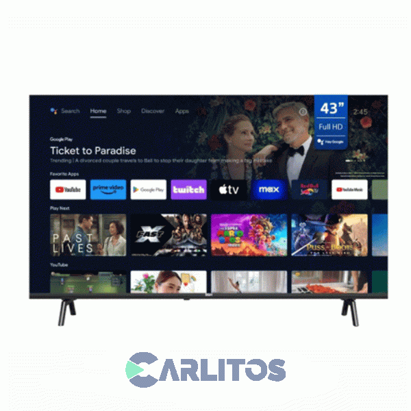 Smart TV Led 43" Full HD Bgh Con Android Negro B4325fs5a