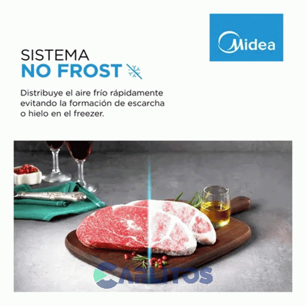 Heladera No Frost Midea Inverter 412 Litros Blanca Mdrt580mte01adw