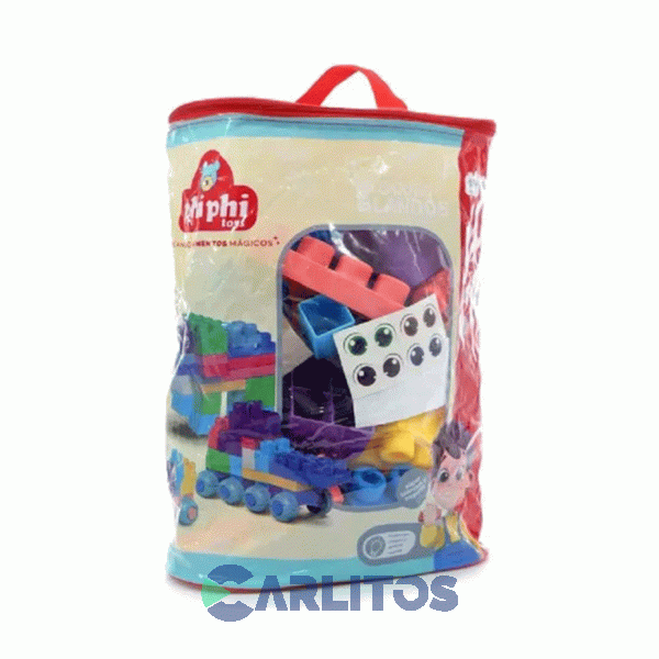 Bolsa De Bloques Soft 80 Piezas Phi Phi Toys Bb003