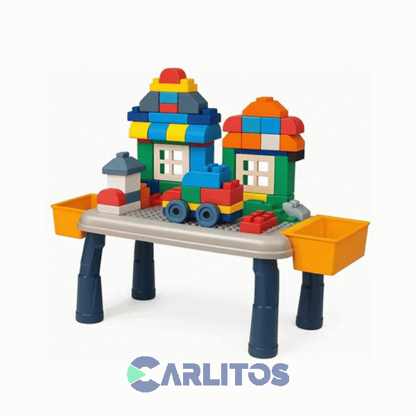 Mesa Didáctica Infantil Con 80 Bloques Blandos Phiphi Toys Bb013
