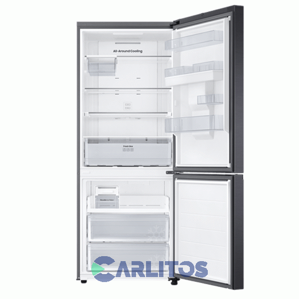 Heladera No Frost Samsung Combi Inverter 505 Litros Negra Con Dispenser Rb50dg6320b1