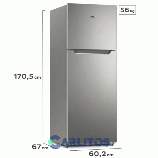 Heladerea No Frost Gafa Inverter 356 Litros Gris Plata Hgnf333p