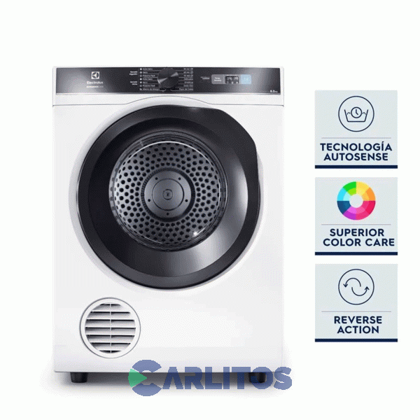 Secarropa Automático Electrolux 8 KG Blanco Eses208b