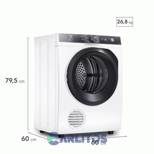 Secarropa Automático Electrolux 8 KG Blanco Eses208b
