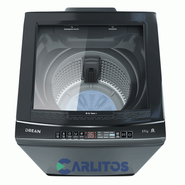 Lavarropa Carga Superior Inverter Drean 11 KG - 700 RPM Plata Lpdr1165lg