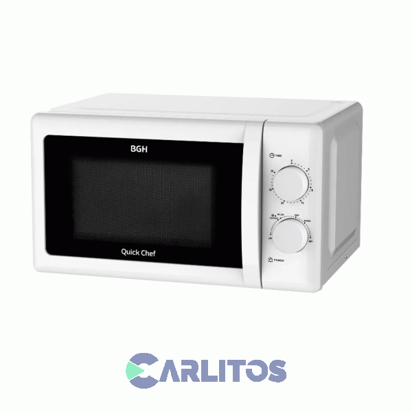 Microondas Rotativo Bgh 20 Litros Blanco B120m20i