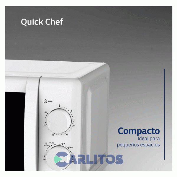 Microondas Rotativo Bgh 20 Litros Blanco B120m20i