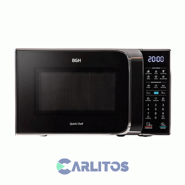 Microondas Digital Bgh 20 Litros Negro B120dn20i