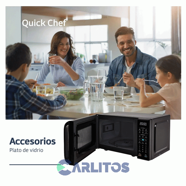 Microondas Digital Bgh 20 Litros Negro B120dn20i