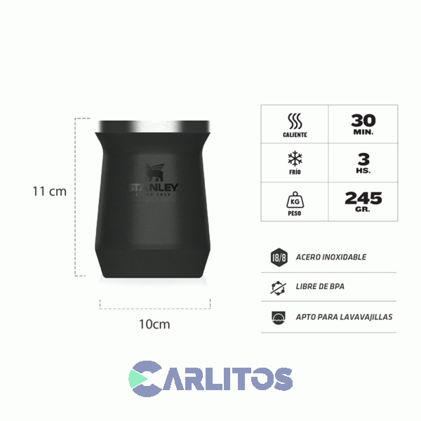 Mate Stanley Legendario Clásico Negro 2.0