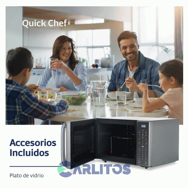 Microondas Digital Bgh 20 Litros Gris B120ds20i