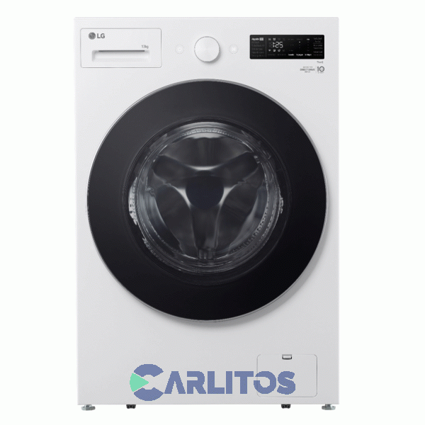 Lavarropa Carga Frontal Lg Inverter 13 KG -1000 RPM Blanco Con Wifi Blanco Wm13gwnts6p