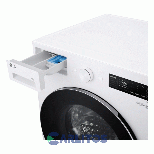 Lavarropa Carga Frontal Lg Inverter 13 KG -1000 RPM Blanco Con Wifi Blanco Wm13gwnts6p