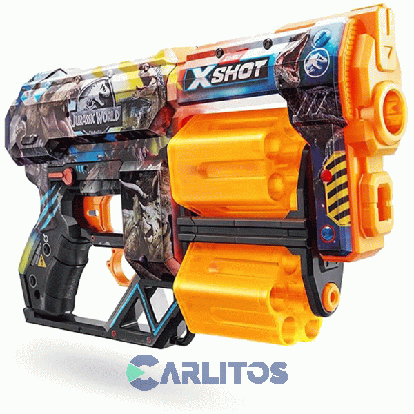 Pistola Lanza Dardos X-shot Zuru Skins Dread Blaster Jurassic Park 7578