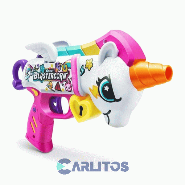 Pistola Lanza Dardos X-Shot Zuru Blastercorn Unicorn 7473