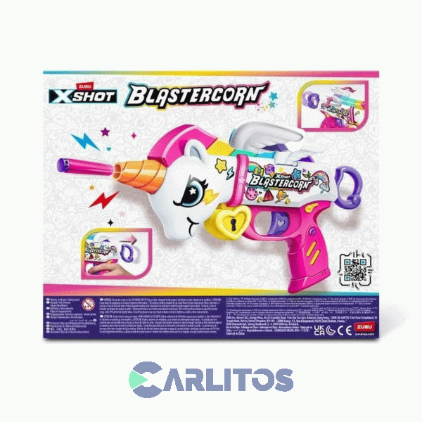 Pistola Lanza Dardos X-Shot Zuru Blastercorn Unicorn 7473