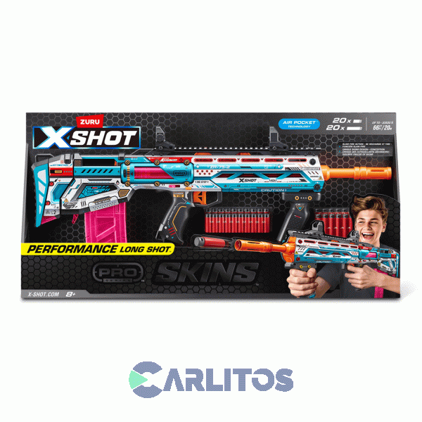 Pistola Lanza Dardos X-Shot Zuru Pro Series Longshot Skins 7472