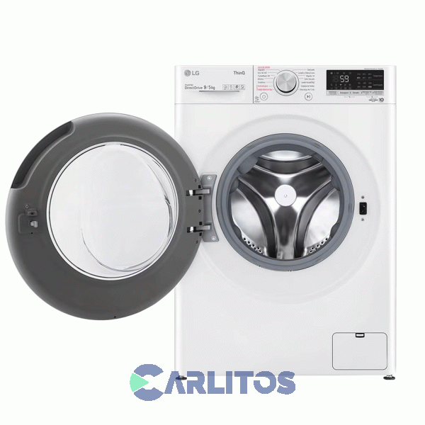Lavasecarropa LG Inverter 9+5 Kg 1200 Rpm Blanco Wd90wvc4s6