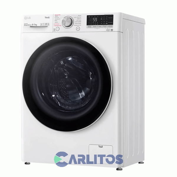 Lavasecarropa LG Inverter 9+5 Kg 1200 Rpm Blanco Wd90wvc4s6