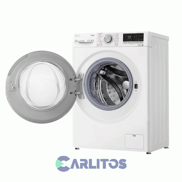 Lavasecarropa LG Inverter 9+5 Kg 1200 Rpm Blanco Wd90wvc4s6