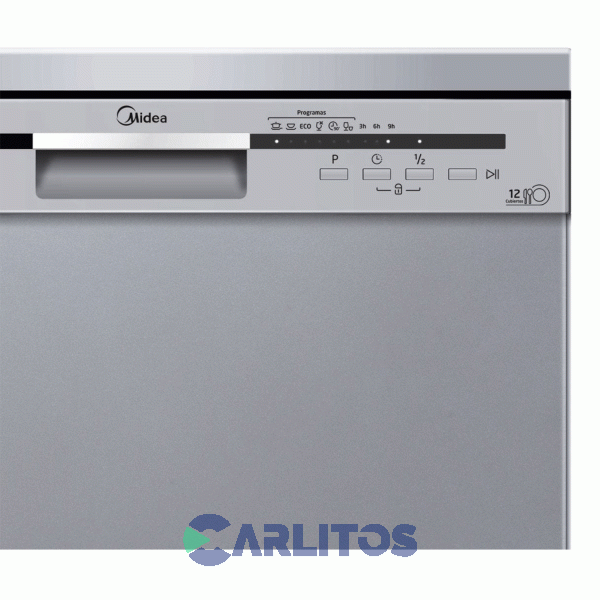 Lavavajilla Midea 12 Cubiertos Gris De-312sar1