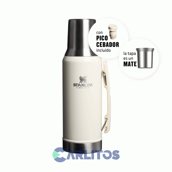 Termo De Mate Stanley Legendario System Classic 1.2 Litros Cream Gloss