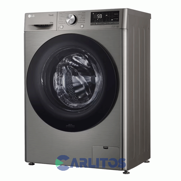 Lavasecarropa Lg Inverter 9+5 KG 1200 Rpm Gris Wd90vvc4s6