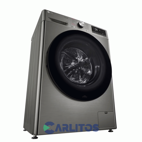Lavasecarropa Lg Inverter 9+5 KG 1200 Rpm Gris Wd90vvc4s6