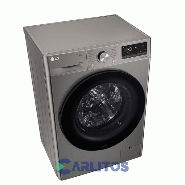 Lavasecarropa Lg Inverter 9+5 KG 1200 Rpm Gris Wd90vvc4s6