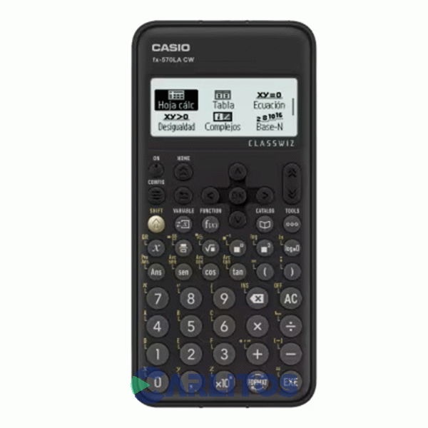 Calculadora Científica 550 Funciones Color Negro Casio Fx-570la Cw