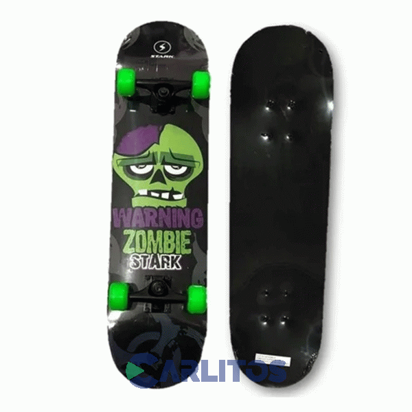 Patineta Skate Con Truck De Aluminio Stark Zombie 5694 Sca-100