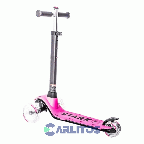 Monopatín Scooter Con Luz Stark Hyper Xr 5834 Rosa