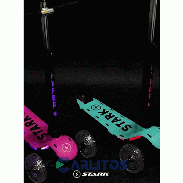 Monopatín Scooter Con Luz Stark Hyper Xr 5833 Azul