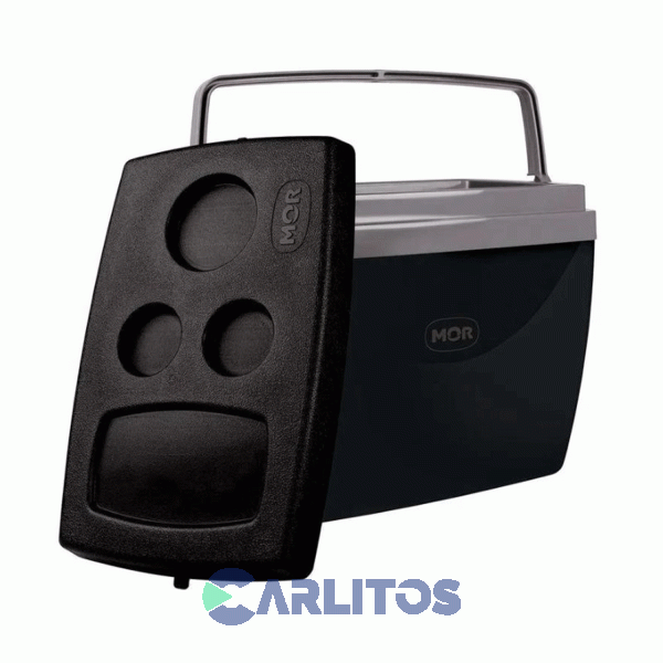 Conservadora Mor 34 Litros Ice Cold con Asa 25108167 Gris Con Negro