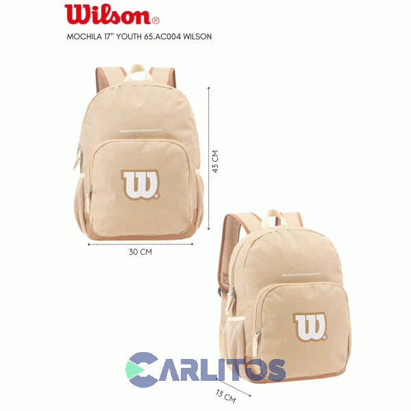 Mochila Urban 17" Wilson 65.Ac004 Beige