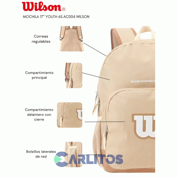 Mochila Urban 17" Wilson 65.Ac004 Beige