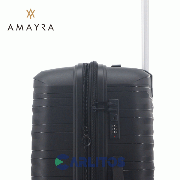 Valija 20" Rígida 4 Ruedas Giratorias Amayra 67.8016n/2 Negro