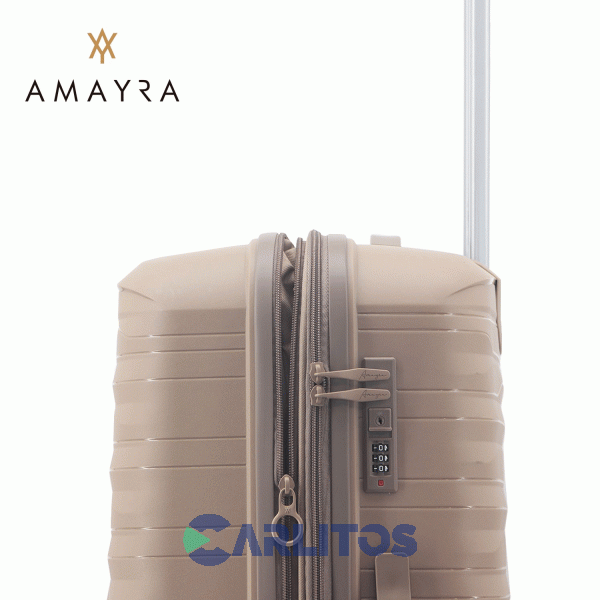 Valija 20" Rígida 4 Ruedas Giratorias Amayra 67.8016u/2 Camel