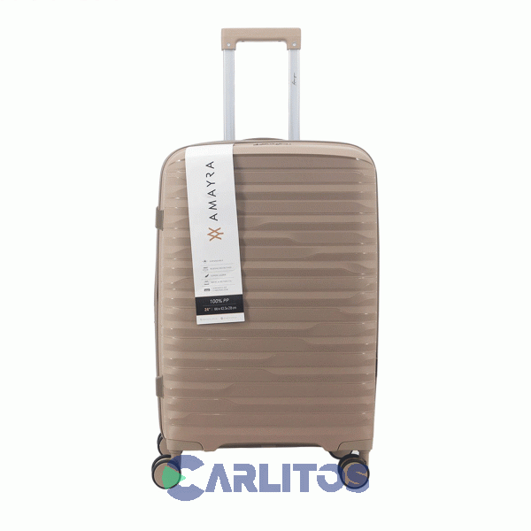 Valija 24" Rígida 4 Ruedas Giratorias Amayra 67.8016u/3 Camel