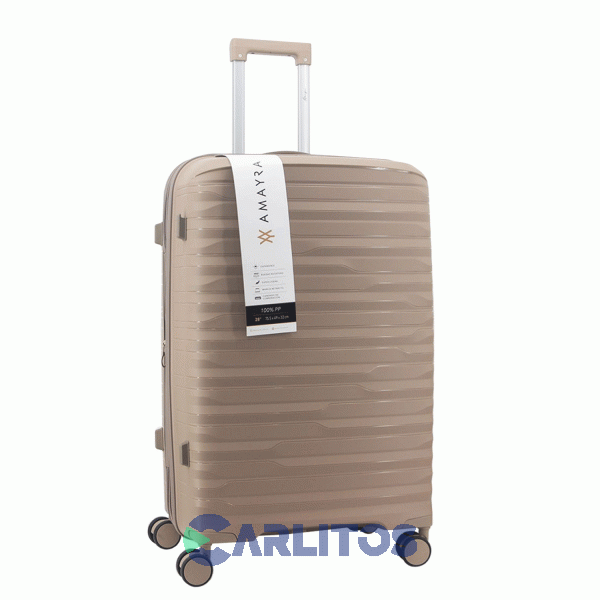 Valija 28" Rígida 4 Ruedas Giratorias Amayra 67.8016u/4 Camel